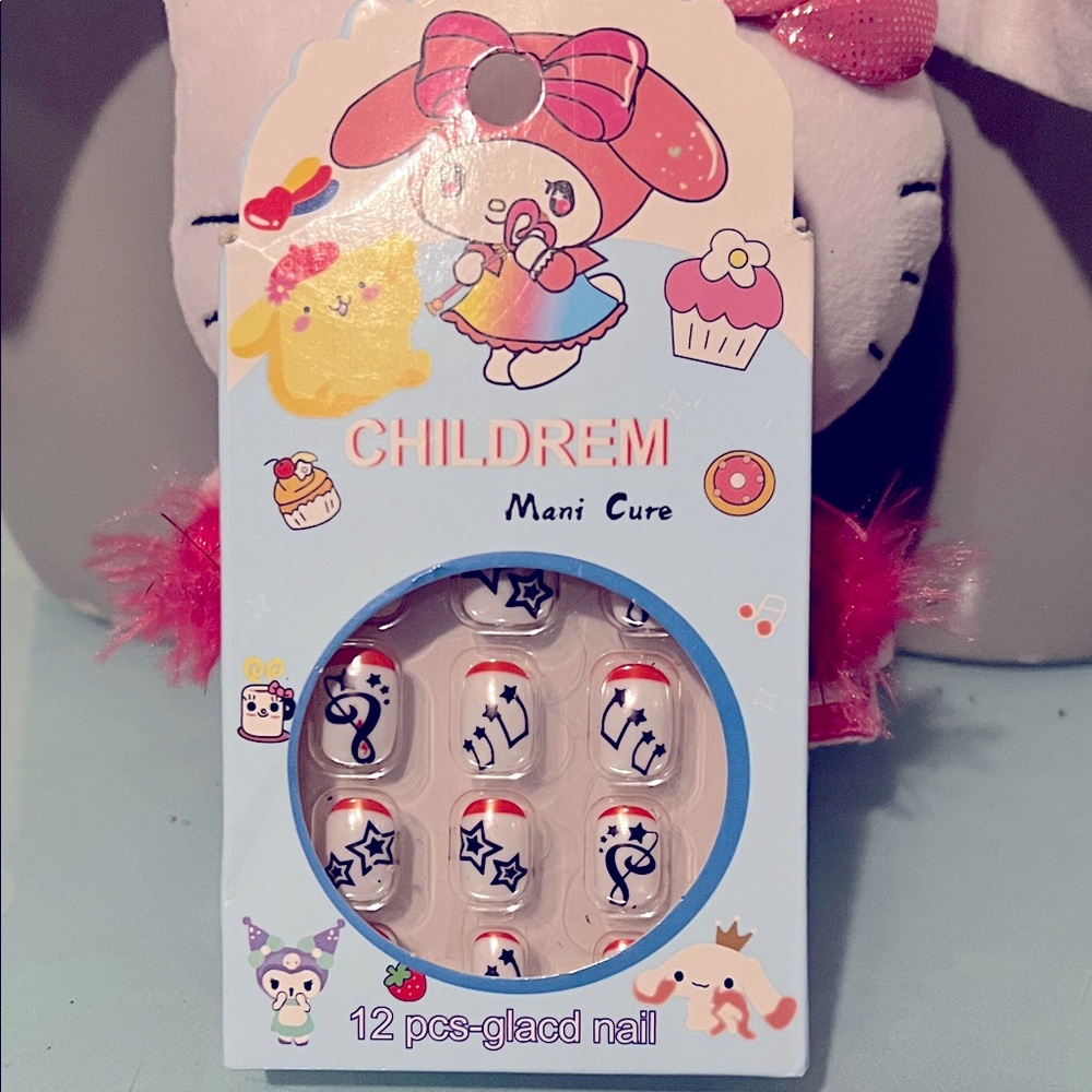 Hello kitty Children's nails 🎀